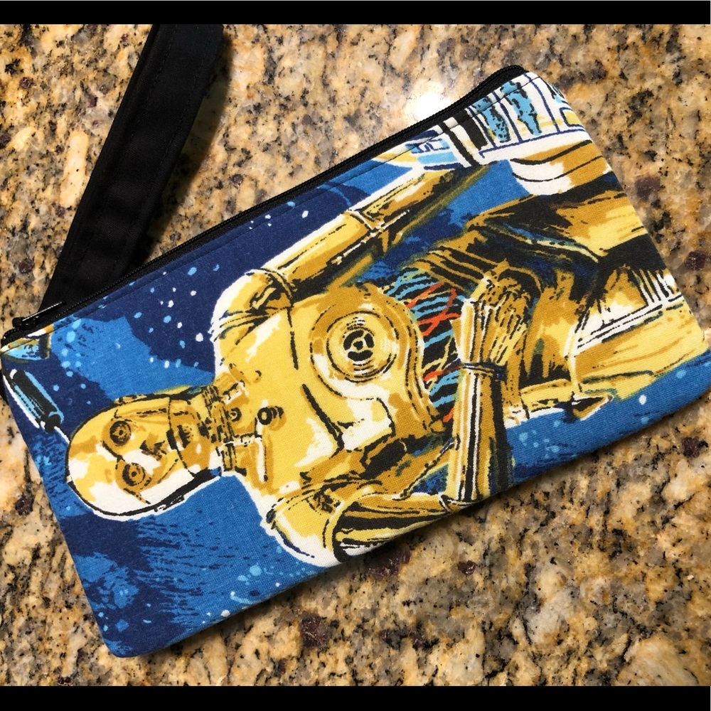 Star Wars Hand Painted Clutch Wristlet Purse